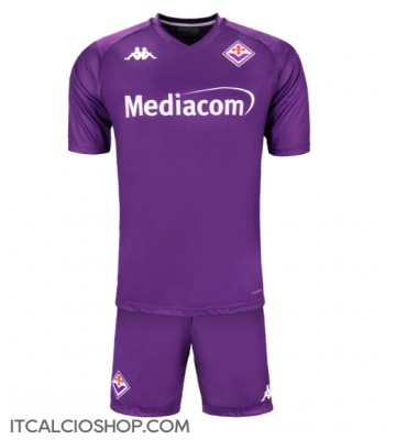 Fiorentina Prima Maglia Bambino 2024-25 Manica Corta (+ Pantaloni corti)